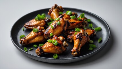 Sweet chili sauce-coated baked chicken wings