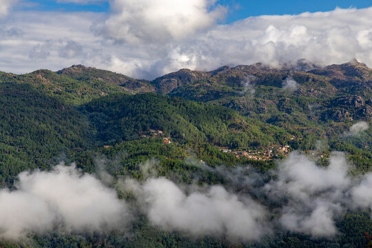 The Cavado River Valley near Louredo, Portugal