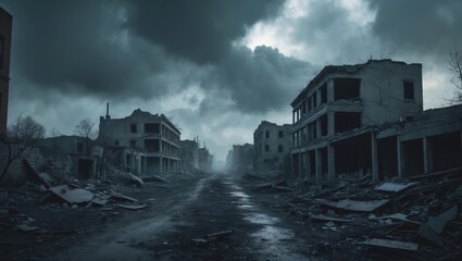 Catastrophic Ruins. Effects of a Disaster.