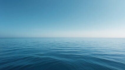 Obraz premium Serene Sea and Sky in Shades of Blue