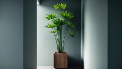 Ornamental green plants for inside