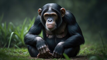 Close-up portrait of a Chimpanzee