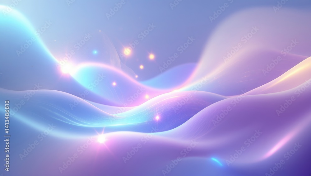 Poster defocused background with color gradient. iridescent flare. smooth abstract texture of blurred fluor