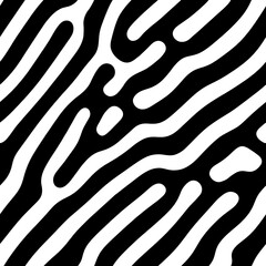 Seamless reaction diffusion seamless pattern. Abstract vector background.