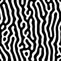 Seamless reaction diffusion seamless pattern. Abstract vector background.