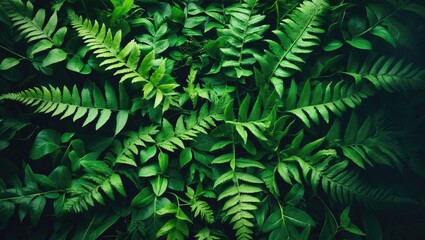 Detailed view of a green leaf.