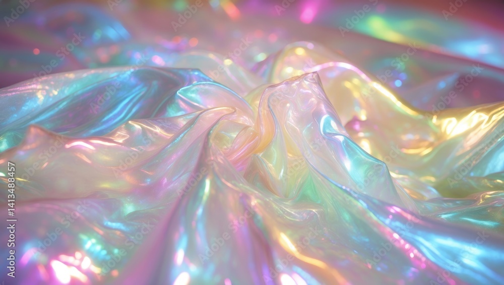 Poster abstract modern backdrop with curved soft focus and surreal futuristic disco elements.