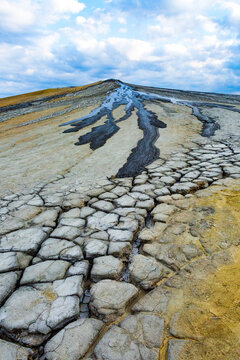 Romania, , Berca. Geological, botanical reservation Vulcanii Noroiosi de la Paclele Mici.