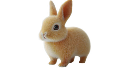 Obraz premium Adorable Fluffy Bunny Rabbit with Soft Fur and Expressive Eyes Perfect for Easter Nature and