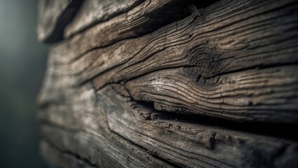 Fototapeta premium Close-up of a dry wood texture background