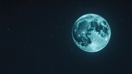 Fototapeta premium Supermoon. Full moon. A giant moon.
