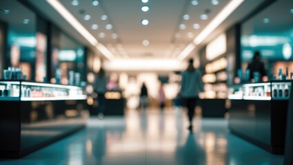 Obraz premium Abstract image of a mall's department store, blurred