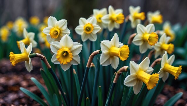 Tette a Tete daffodils, with their compact size and lovely scent, naturally proliferate and are ideal for border plantings.