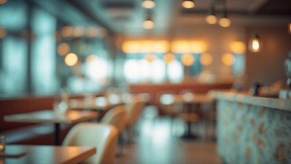 Blurred abstract restaurant background
