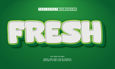 Clean and modern fresh text style, fully editable for dynamic designs.