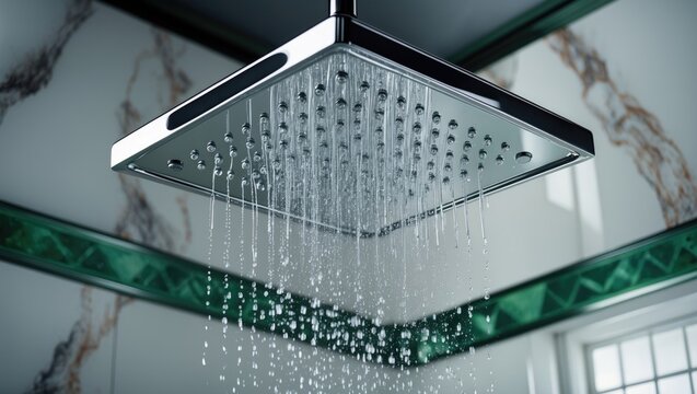 Shower installation in the bathroom using plumbing and repair techniques