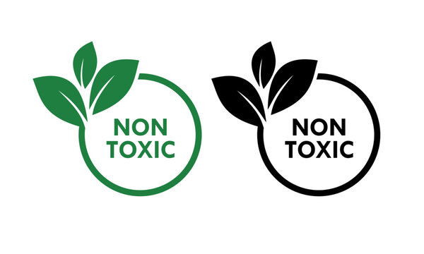 Non toxic design logo template illustration