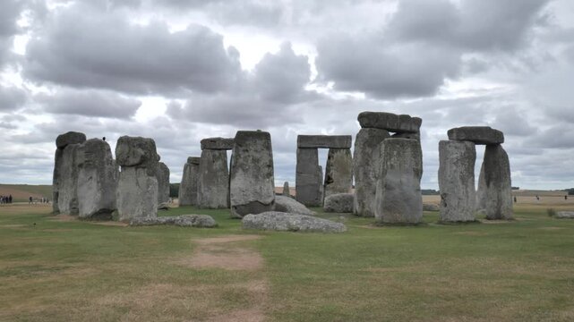 Views of Stonehenge in England, UK