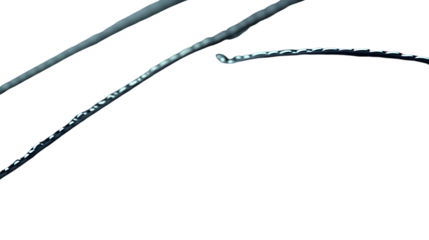 Abstract Curved Lines with Illuminated Segments on a Dark Background
