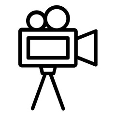 video camera stand icon