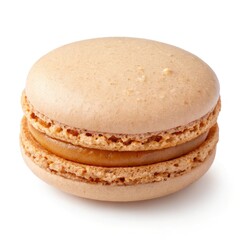 french macarons isolated on white