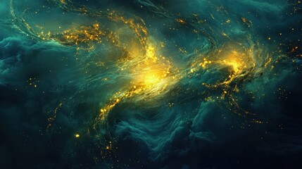 A swirling mass of glowing plankton lighting up the ocean at night --ar 16:9 --v 6.1 Job ID: a02a6430-6417-4fee-af18-9679f421cfe8