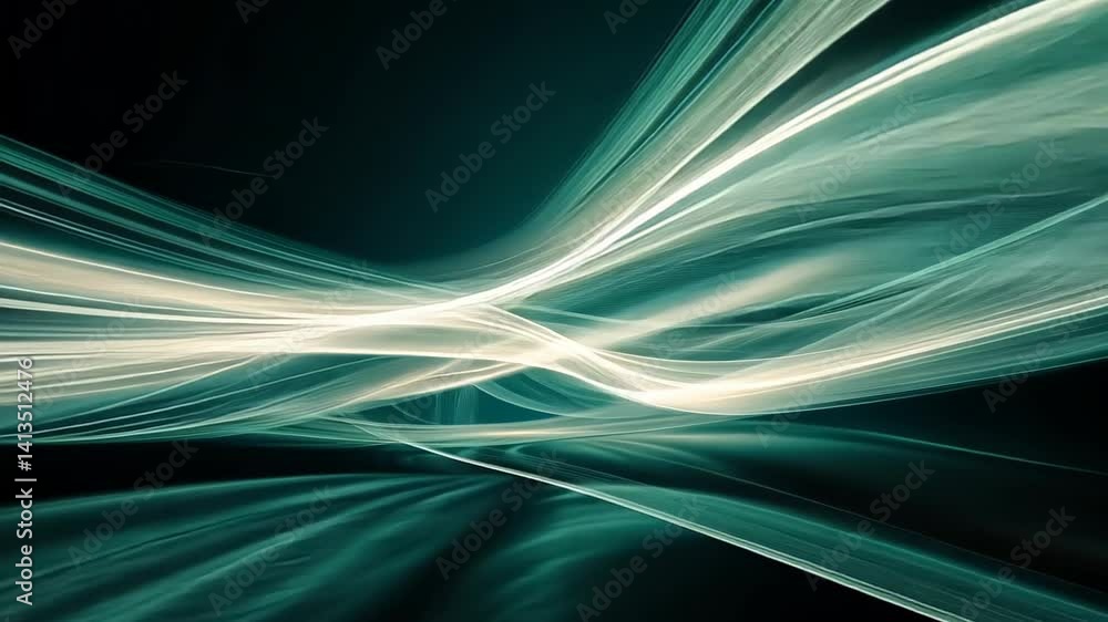 Aufkleber dynamic light trails create mesmerizing waves through the night cityscape with vibrant energy and mo