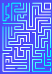 Abstract texture of blue lines, vector.