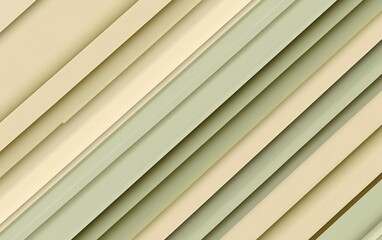 Obraz premium A background of diagonal lines in shades of light green and beige, creating an elegant gradient effect. The lines have soft edges for contrast with the background color, providing a modern aesthetic t