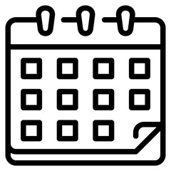 Retro Square Calendar