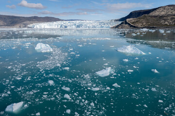 West Greenland, Baffin Bay, Paul-Emile Victor, Eqi glacier. Most calving glacier in Greenland. © Danita Delimont