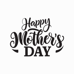 mothers day love illustration typography design