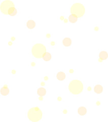 golden light bokeh , abstract on transparent, png. Abstract blur texture of golden sparkles, magic dust or confetti