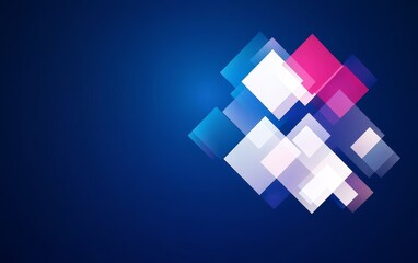 abstract background with blue cubes