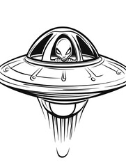 Alien in UFO