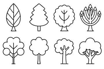 Tree Nursery Flat Design Collection