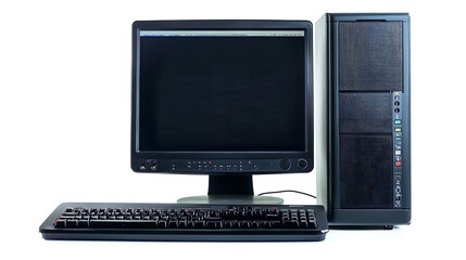 Vintage Desktop Computer Setup.