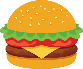 Mouthwatering Photorealistic Cheeseburger with Juicy Beef Patty and Fresh Ingredients.