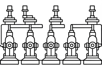 set of various water pump models
