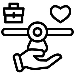 Work Life Balance Icon