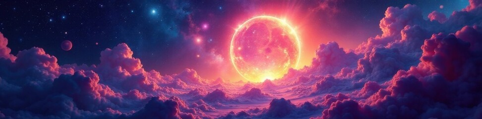 Glowing portal with cosmic waves rippling through it, waves, spacey, portal