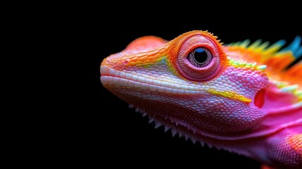 Fototapeta premium Vibrant colorful frog macro photography stock image high resolution nature wildlife photo