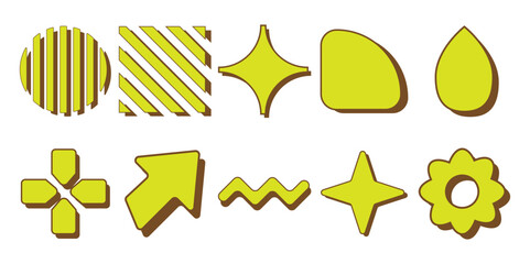 Bold Retro Shape Set