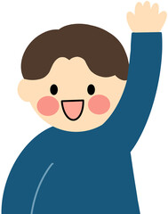 손 드는 학생