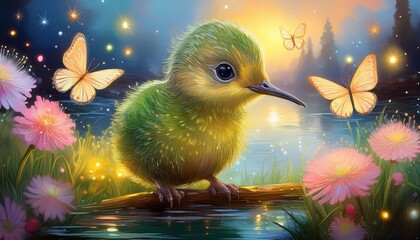 Niedlicher kleiner Kiwi