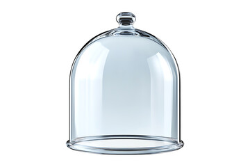 Glass cloche isolated on transparent background
