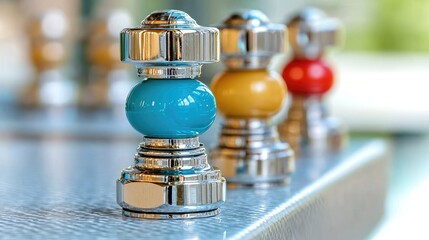 Colorful decorative spheres modern home decor and craft design elements