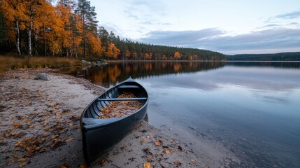 Tranquil lake landscape peaceful nature scene calm water shore reflection