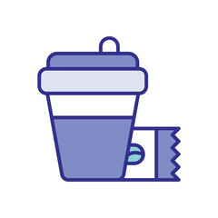 Coffee To Go icon vector stock illustration