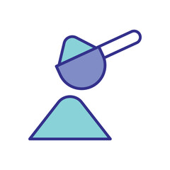Meashuring Spoon icon vector stock illustration